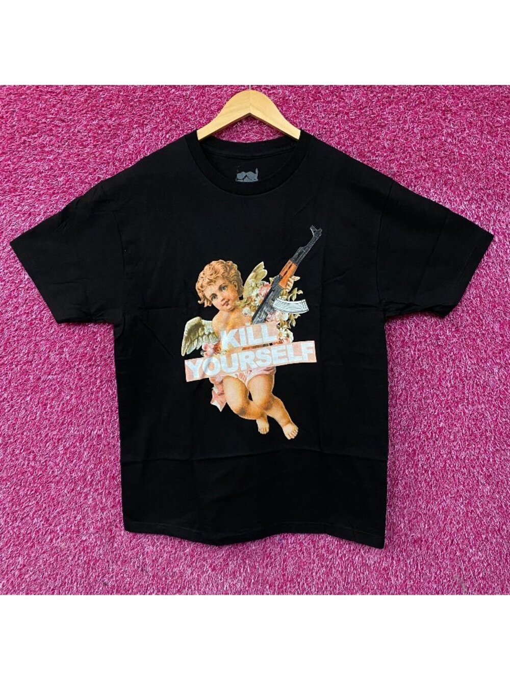 G59 Records x The Suicideboys Kill Yourself AK Cherub Hip-Hop T-Shirt Large